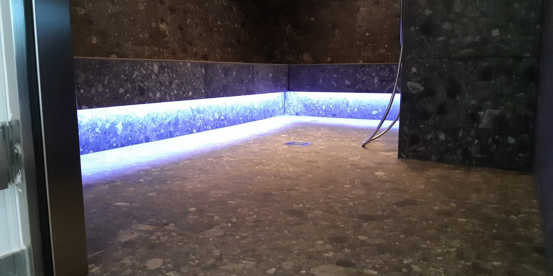 Verfliesung im Dampfbad