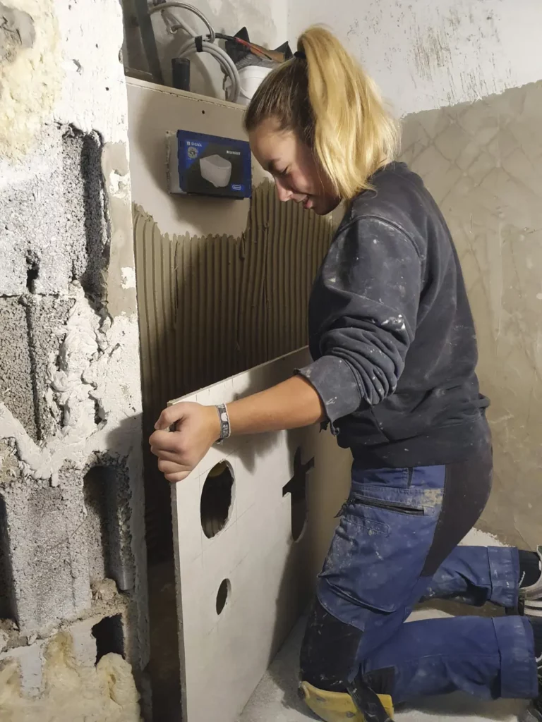 Lehrling Victoria bei der Arbeit