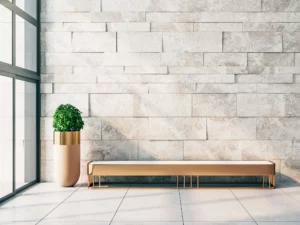 Fassadensteine im wilden Verband